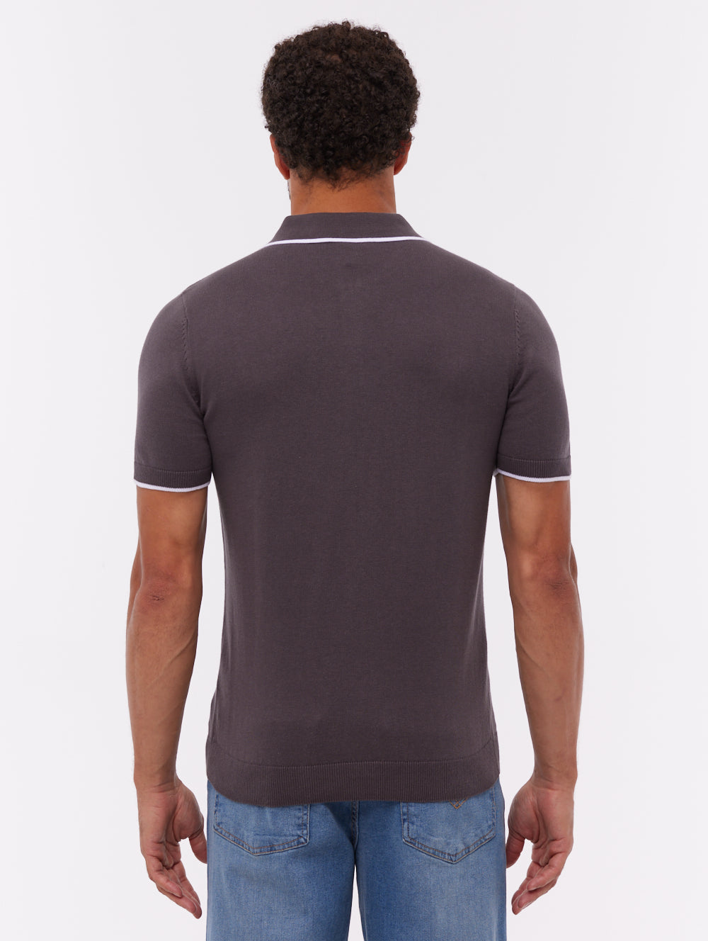 Settio Knit Polo Shirt - Grey