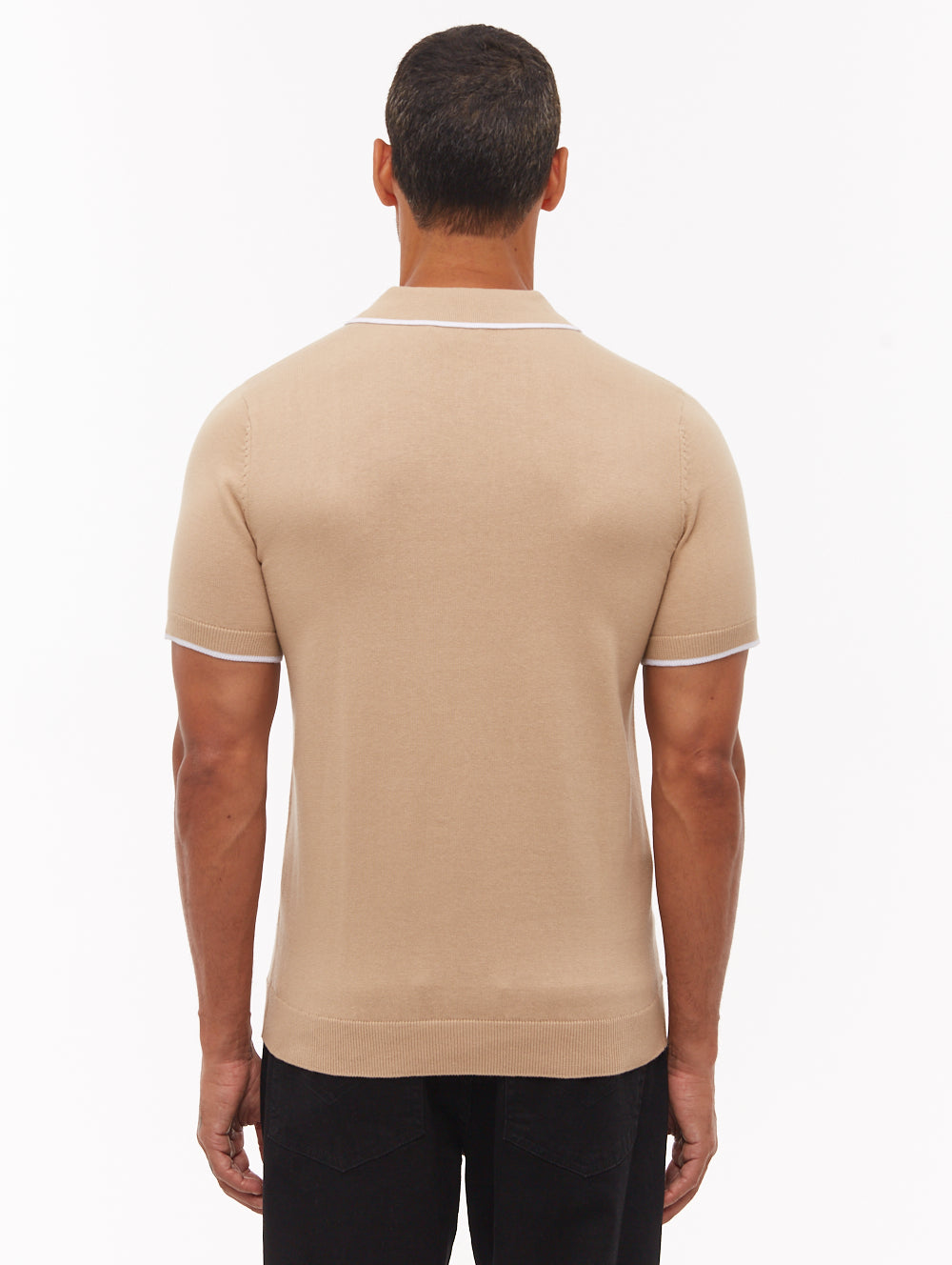 Settio Knit Polo Shirt - Beige